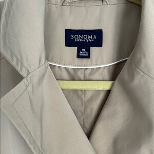 Tan Double-Breasted Coat by Sonoma XL